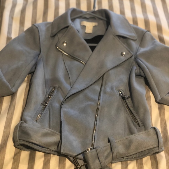 As seen on Caelynn Bachelor. H&M Blue Moto Jacket - Picture 8 of 8